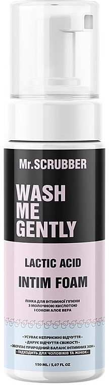 Intimate Wash Foam with Lactic Acid & Aloe Vera Juice - Mr.Scrubber Wash Me Gently — photo N1