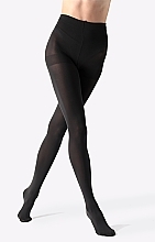 Run-Resistant Tights 'Manzoku', 110 DEN, black - Fukuske — photo N4