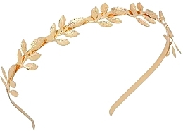 Fragrances, Perfumes, Cosmetics Thin Hair Band with Golden Leaves - Ecarla