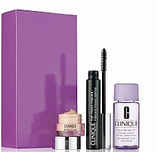 Fragrances, Perfumes, Cosmetics Set - Clinique High Impact Mascara Set (mascara/7ml + dem/30ml + eye/cr/5ml)