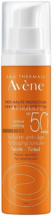 Anti-Aging Sunscreen Toning Face Cream - Avene Solaire Anti-Age Teinte SPF50+ — photo N1