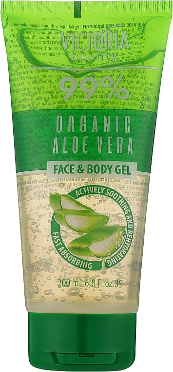 顔にも体にも使えるジェル - Victoria Beauty Organic Aloe Vere Face & Body Gel — photo N1