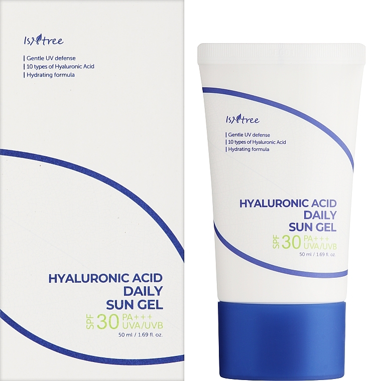 Sunscreen Face Gel - IsNtree Hyaluronic Acid Daily Sun Gel SPF 30 PA+++ UVA/UVB — photo N2