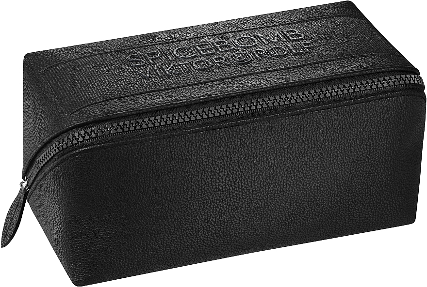 GIFT! Toiletry Pouch, black - Viktor & Rolf Spicebomb Toiletry Pouch 2023 — photo N2