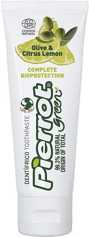 Olive & Lemon Toothpaste - Pierrot Green Olive & Citrus Lemon Toothpaste — photo N1