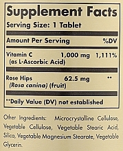 Vitamin C with Rose Hips Dietary Supplement, 1000mg - Solgar Vitamin C With Rose Hips 1000mg — photo N3