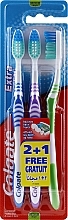 Fragrances, Perfumes, Cosmetics Toothbrush, medium, dark blue + purple + green - Colgate Extra Clean Medium