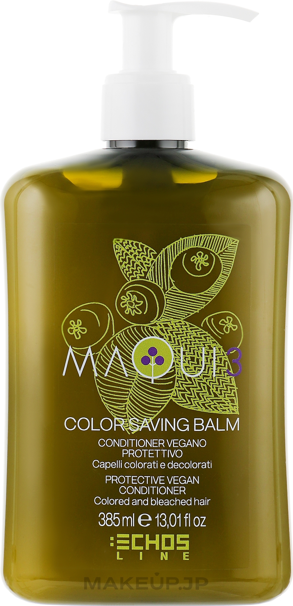 Conditioner for Colored Hair - Echosline Maqui 3 Color Saving Balm — photo 385 ml