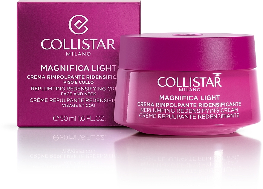 Anti-Aging Face & Neck Cream - Collistar Magnifica Light Replumping Redensifying Cream Face And Neck — photo N2