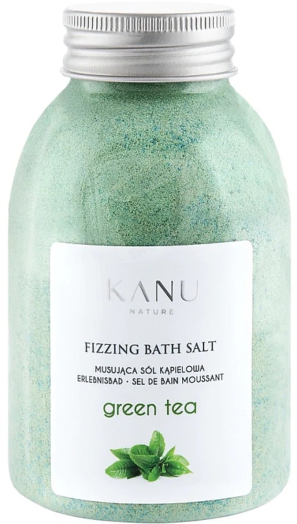 Fizzy Bath Salt "Green Tea" - Kanu Nature Green Tea Fizzing Bath Salt — photo N1