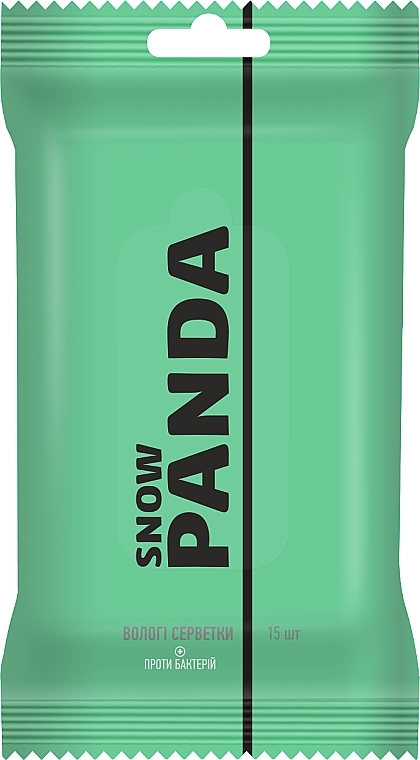 Wet Wipes for Hands 'Lime', 15 pcs. - Snow Panda — photo N1