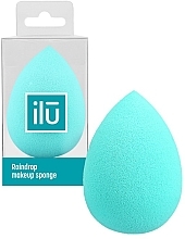 Fragrances, Perfumes, Cosmetics Raindrop Makeup Sponge, turquoise - Ilu Sponge Raindrop Turquoise