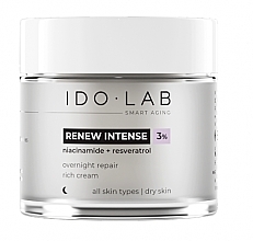 Fragrances, Perfumes, Cosmetics Anti-Wrinkle Vitalizing Night Cream - Idolab Renew Intense Revitalizing Anti-Wrinkle Night Cream