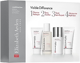 Fragrances, Perfumes, Cosmetics Set - Elizabeth Arden Visible Difference Skin Balancing Starter Kit (gel/30ml + ton/50ml + ser/15ml + lot/30ml)