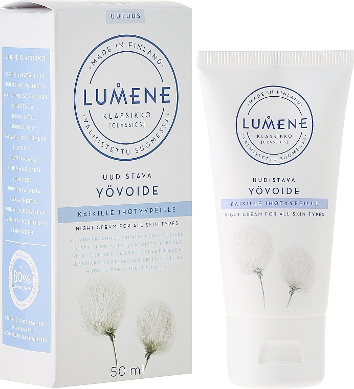 Restoring Night Cream for All Types of Skin - Lumene Klassikko Restoring Night Cream — photo N1