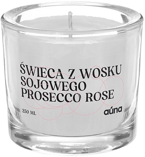 Scented Candle - Auna Soya Candle Prosecco Rose — photo N2