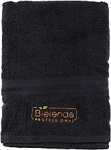 Fragrances, Perfumes, Cosmetics Branded Towel, black, 70x140 cm - Bielenda Professional Spa Frotte Black Towel