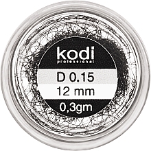 False Eyelashes D 0.15 (12 mm) - Kodi Professional — photo N1
