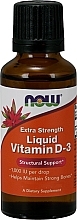 Drops "Vitamin D3. Extra Strength" - Now Foods Liquid Vitamin D3 Extra Strenght 1000 IU — photo N1