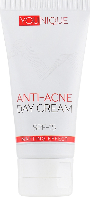 Anti-Acne Day Cream "Mattifying Effect" - J'erelia YoUnique Anti-Acne Day Cream SPF 15 — photo N1