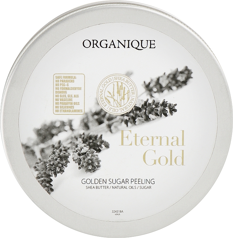 Sugar Body Peeling - Organique Eternal Gold Golden Sugar Peeling — photo N1