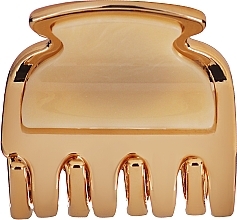 Claw Clip, 4.5x4 cm, golden beige - Janeke Hair Clip — photo N1