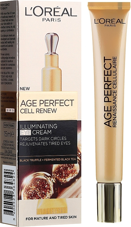 Eye Cream - L'Oreal Paris Age Perfect Cell Renew Illuminating Eye Cream — photo N1