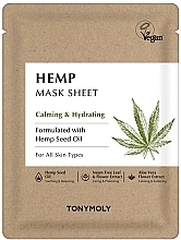 Face Sheet Mask - Tony Moly Hemp Mask Sheet Calming & Hydrating — photo N1