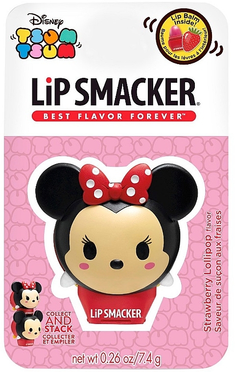 Minnie Lip Balm, strawberry - Lip Smacker Tsum Tsum Lip Balm Minnie Strawberry — photo N1