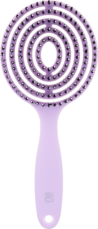 Hair Brush, lilac - Ilu Brush Lollipop Purple — photo N4