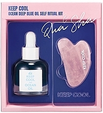 Fragrances, Perfumes, Cosmetics Set - Keep Cool Ocean Deep Blue Oil Self Ritual Kit (f/oil/25ml + f/massager/1pcs)