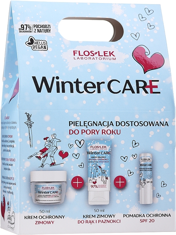 Set - Floslek Winter (cream/50ml + cream/50ml + Lipstic/3.6g) — photo N1