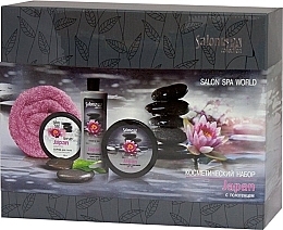 Fragrances, Perfumes, Cosmetics Cosmetic Set - Salon Professional SPA Collection Japan (scr/300ml + cr/gel/300ml + cr/300ml + towel)