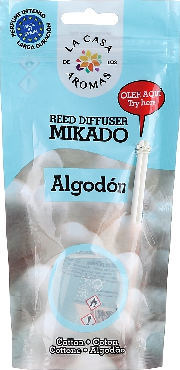 Reed Diffuser "Cotton" - La Casa de Los Aromas Mikado Reed Diffuser — photo N1