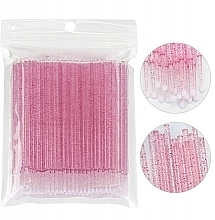 Fragrances, Perfumes, Cosmetics Lash Microapplicator, purple glitter, 100 pcs - Lewer Krystal