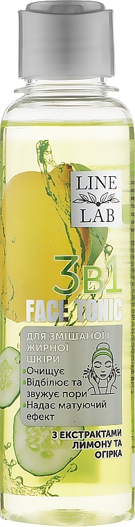 Facial Tonic with Lemon & Cucumber Extracts - Line Lab — photo N1