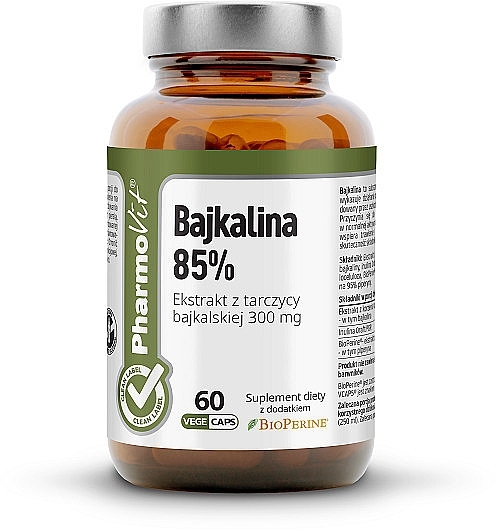 Dietary Supplement 'Bajkalina 85%' - Pharmovit Clean Label Bajkalina 85% — photo N1