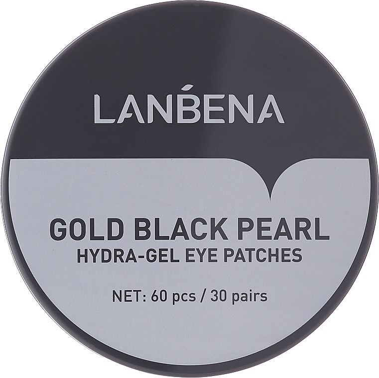 Gold & Black Pearl Hydrogel Eye Patch - Lanbena Gold Black Pearl Collagen Eye Patch — photo N1