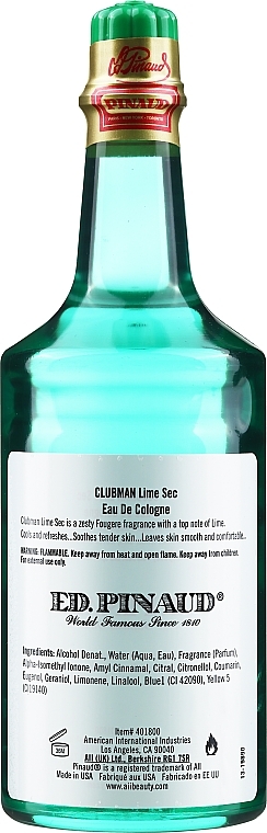 Clubman Pinaud Lime Sec - After Shave Cologne — photo N3