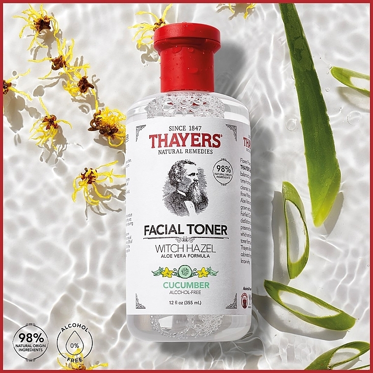 Tonic Spray with Aloe Vera & Coconut Formula - Thayers Witch Hazel With Aloe Vera Cucumber Alcohol Free — photo N3