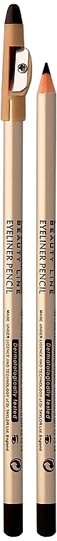 Eye Pencil with Sharpener - Eveline Cosmetics Eyeliner Pencil  — photo N2