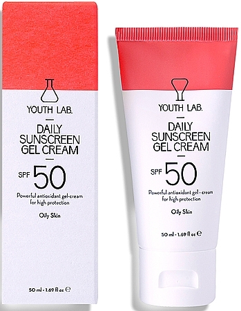 Sunscreen Gel Cream for Oily Skin SPF 50 - Youth Lab. Daily Sunscreen Gel Cream SPF 50 — photo N1