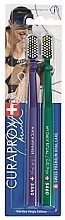 Ultra Thin Toothbrush Set, CS 5460, purple+green - Curaprox Ultra Fine — photo N2