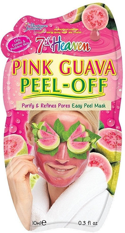 Peel Off Face Mask "Pink Guava" - 7th Heaven Pink Guava Peel Off Mask — photo N1