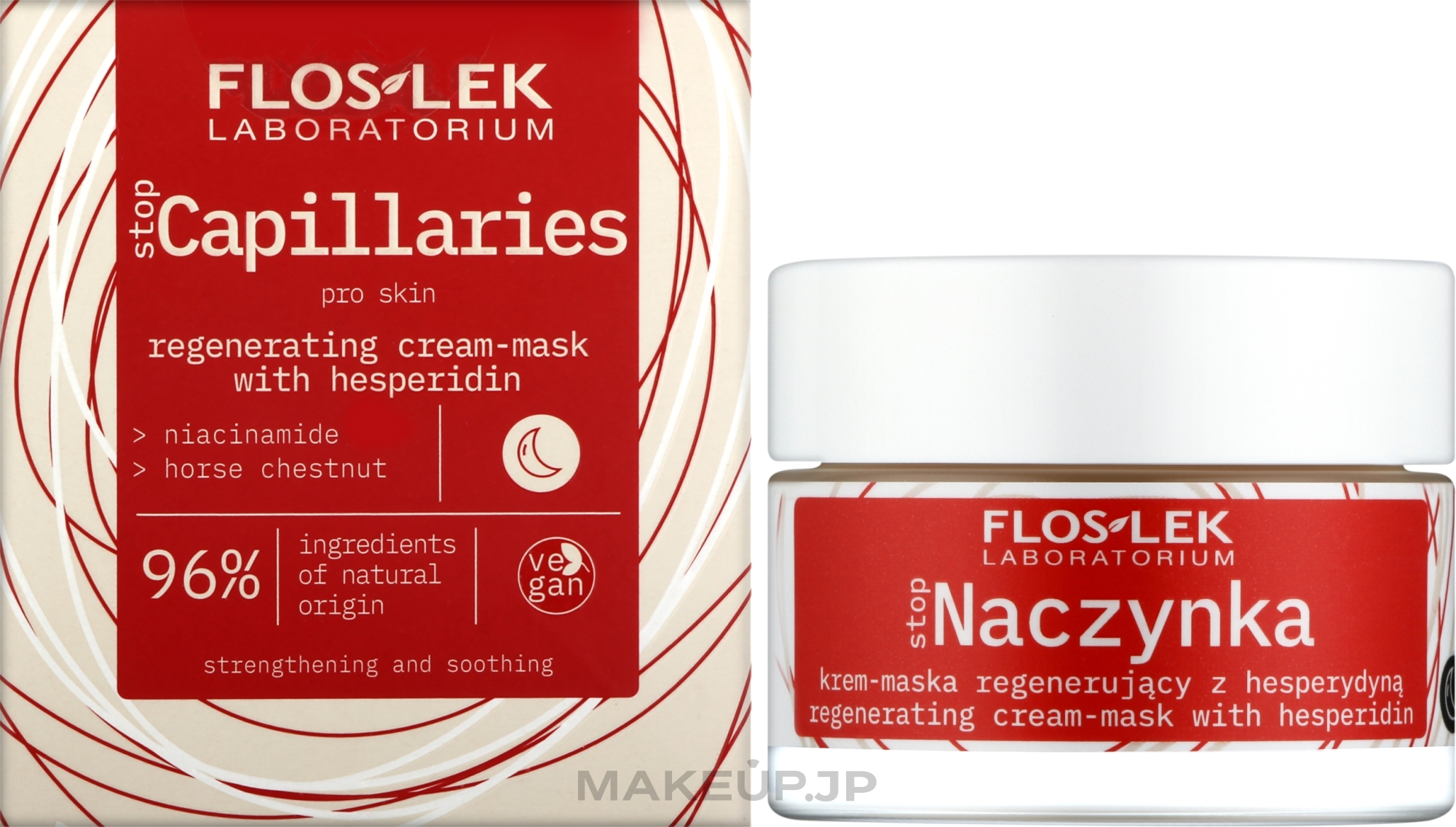 Hesperidin Night Cream Mask - Floslek Stop Capillary Regenerating Cream-Mask With Hesperidin For The Night — photo 50 ml