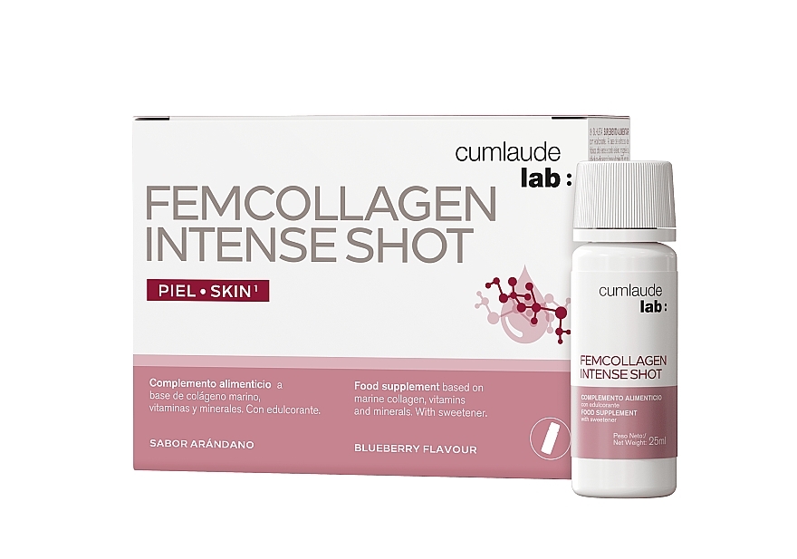 Healthy Skin Dietary Supplement - Cumlaude Femcollagen Intense Shot	 — photo N1