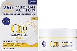 Anti-Wrinkle Nourishing Day Cream - Nivea Q10 Power Anti-Wrinkle + Firming Normal Skin Cream — photo N2