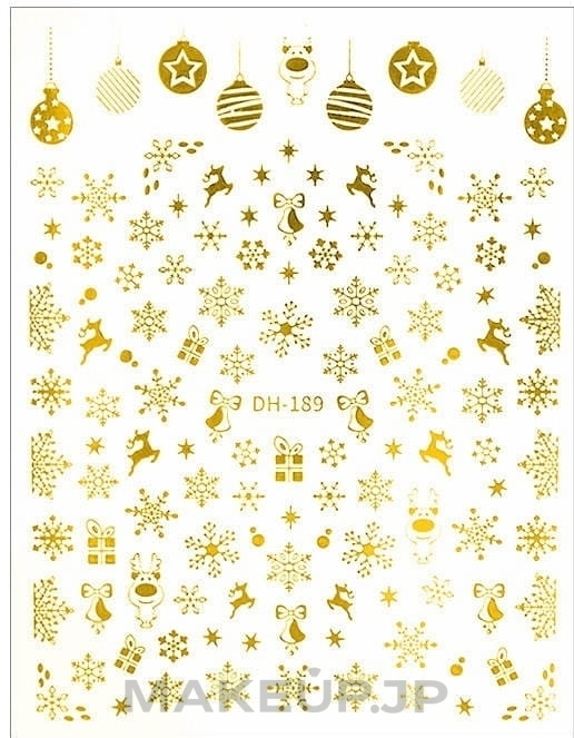 Self-Adhesive Nail Stickers 'Gold' - Deni Carte — photo DH-189