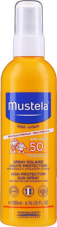 Face & Body Sun Spray - Mustela Bebe High Protection Sun Spray SPF 50 — photo N2