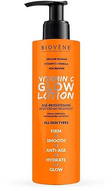 Vitamin C Brightening Body Lotion - Biovene Vitamin C Glow Lotion Age-Brightening Body Cream Treatment — photo N1